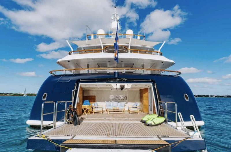 a boat on the water aboard LADY BRAVE Yacht for Sale