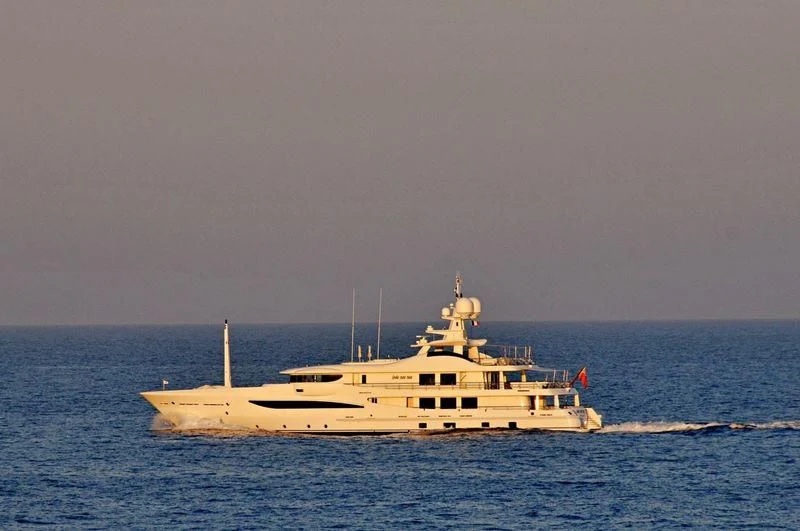 a boat in the water aboard LADY BRAVE Yacht for Sale