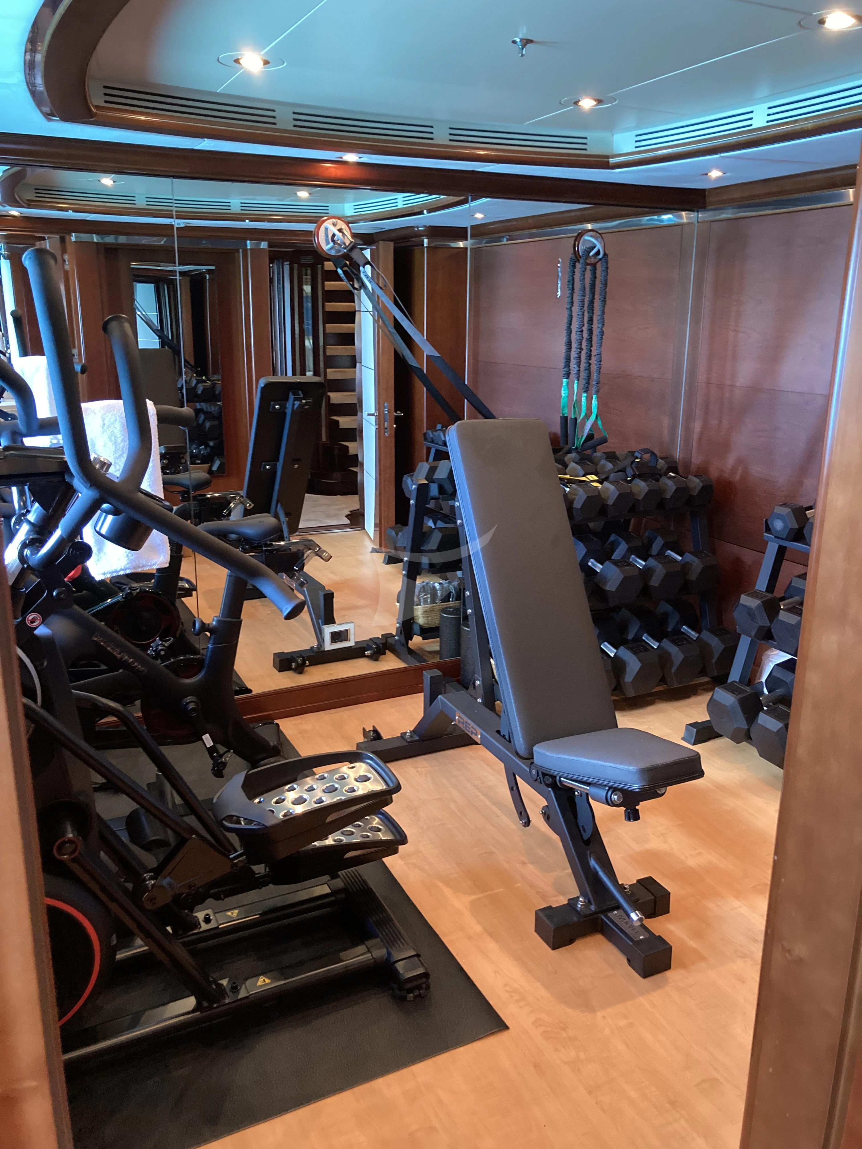 a machine with many wires aboard LADY BRAVE Yacht for Sale