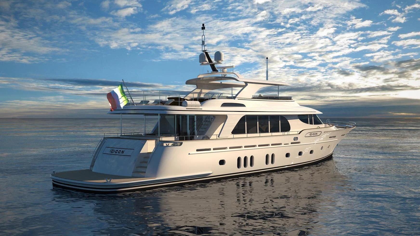 a boat on the water aboard VANADIS Yacht for Sale