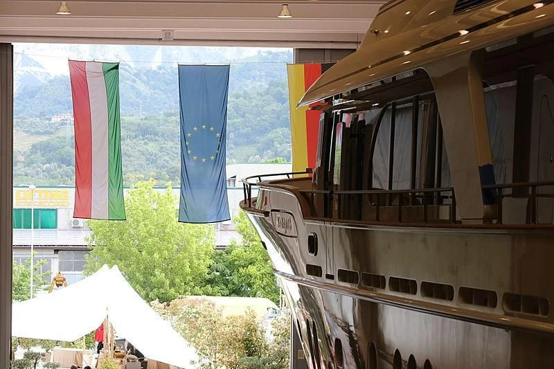 a collage of a house aboard VANADIS Yacht for Sale