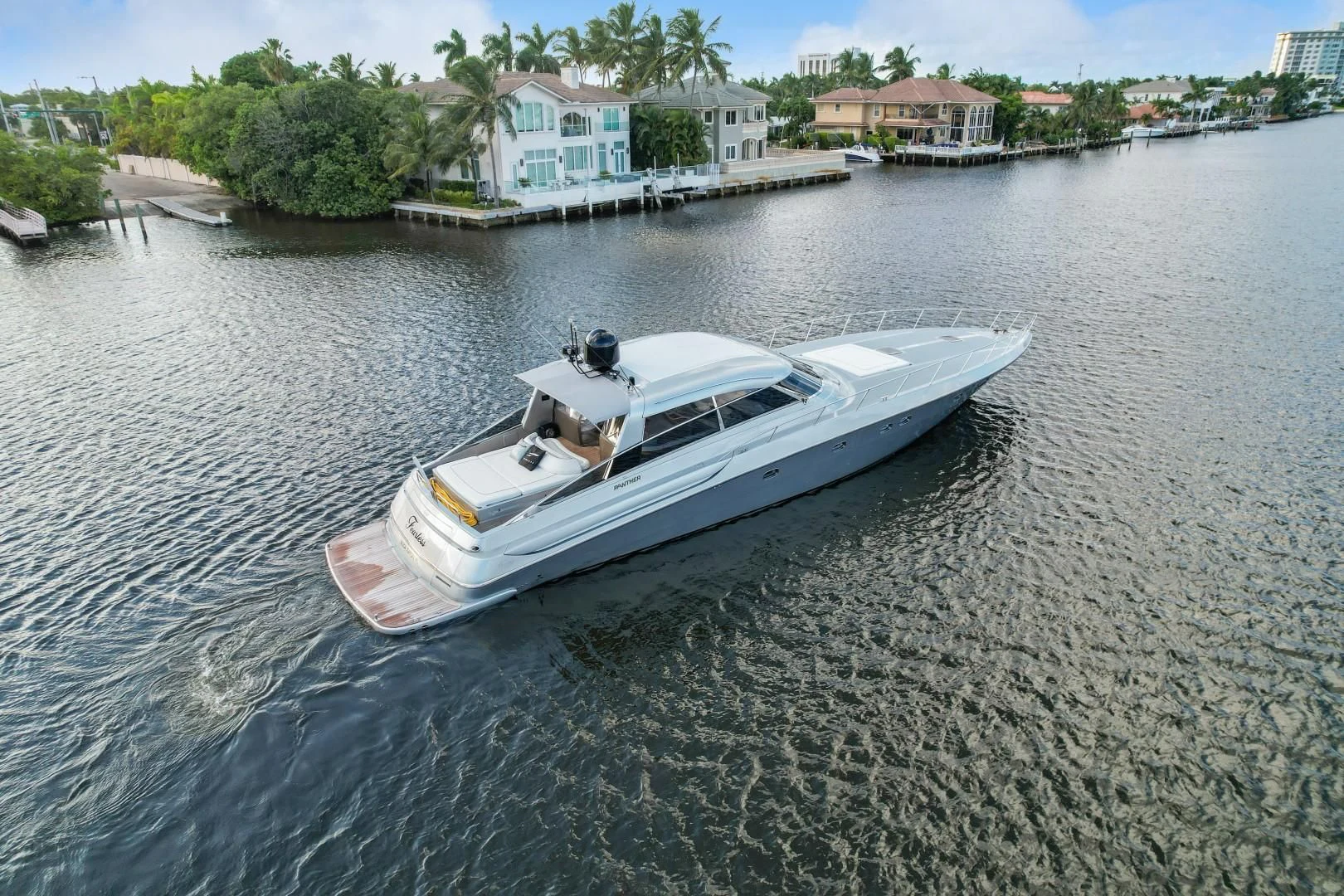 a boat in the water aboard ALCHEMY Yacht for Sale