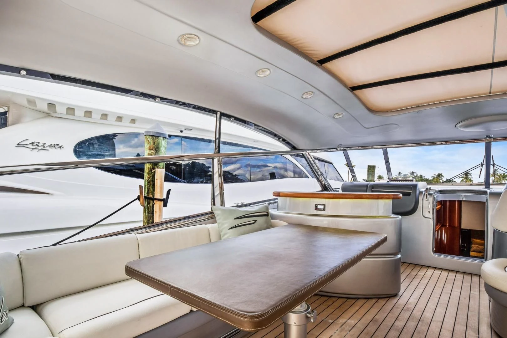 inside of a boat aboard ALCHEMY Yacht for Sale