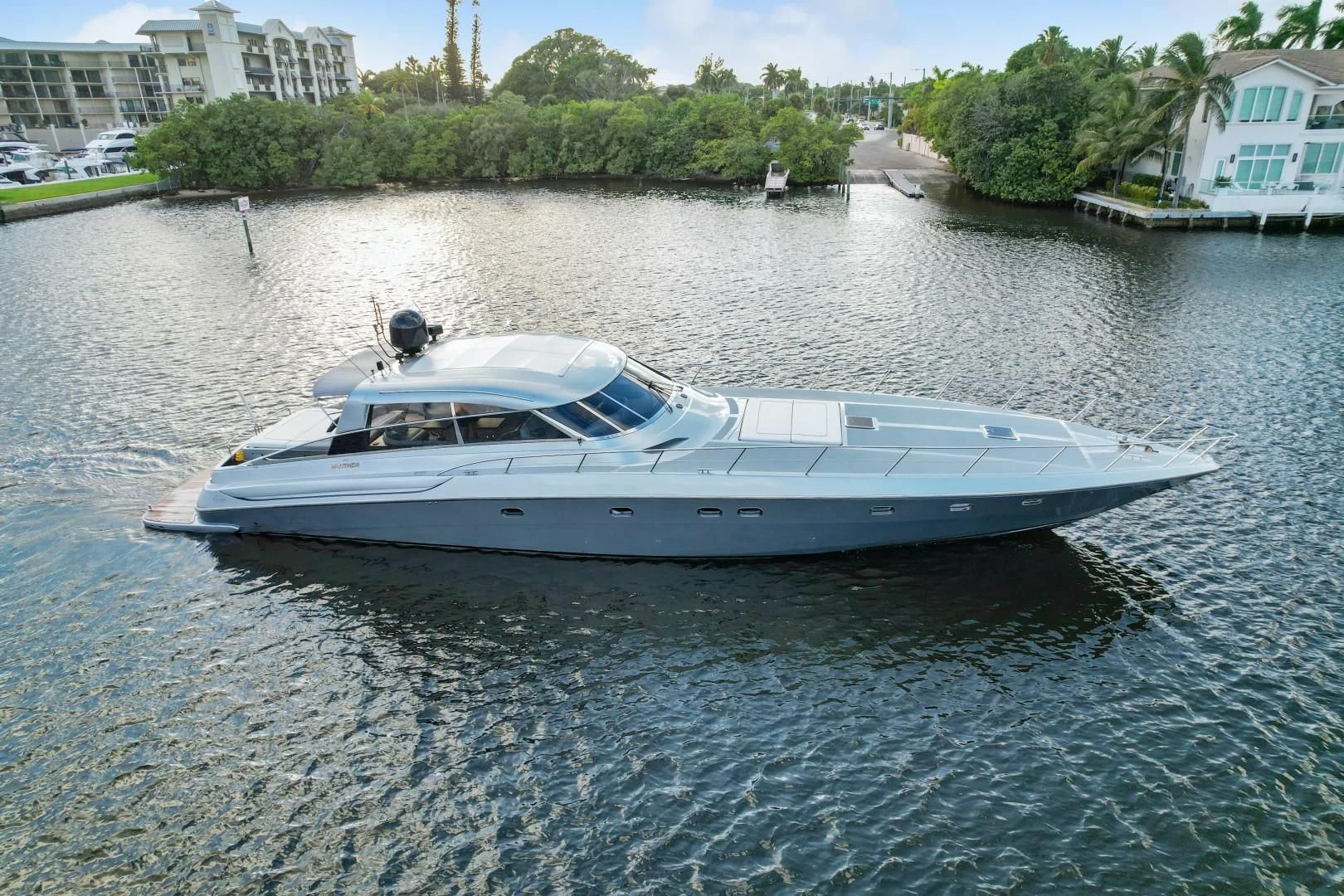 a boat on the water aboard ALCHEMY Yacht for Sale