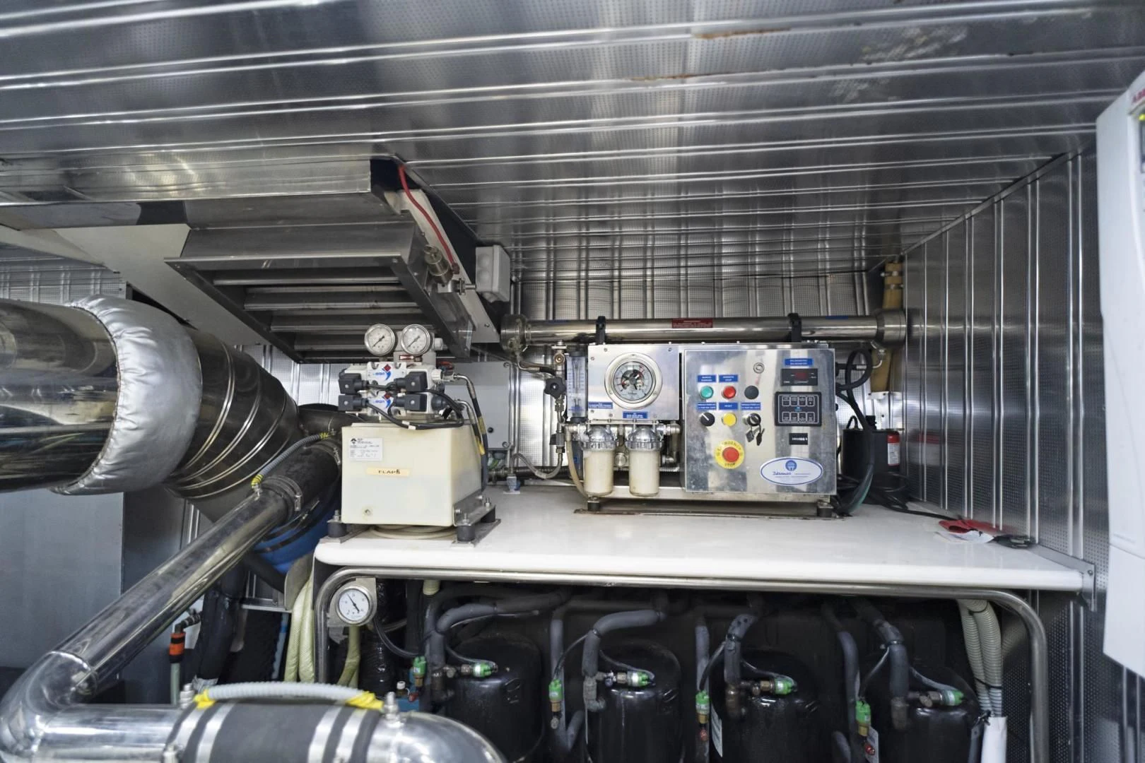 a large metal machine aboard EL PATRON Yacht for Sale