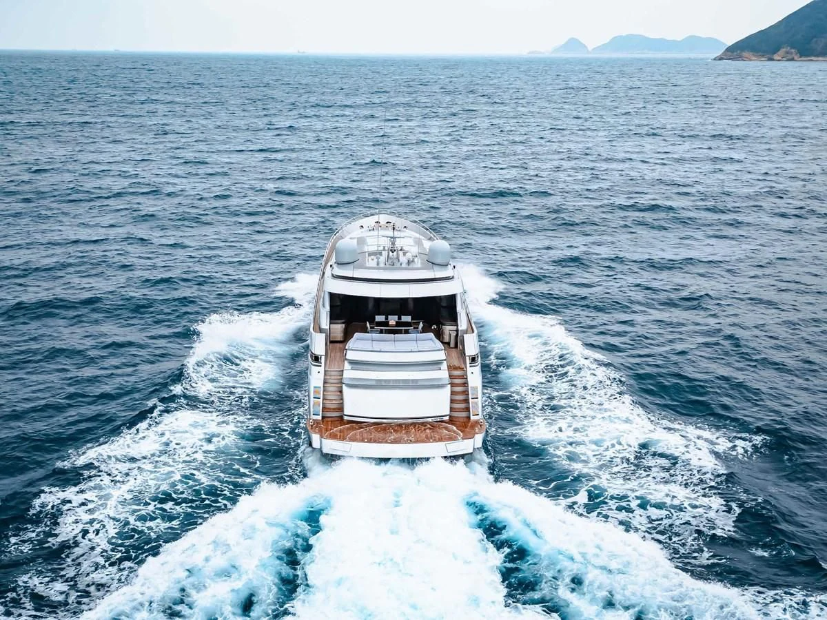 a ship in the ocean aboard SORAYA Yacht for Sale