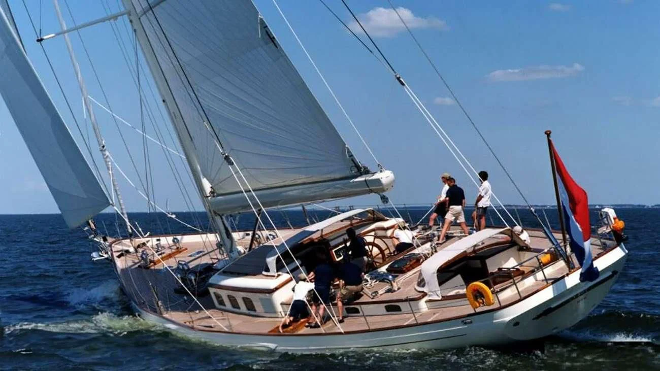 a group of people sailing on a boat aboard ABEON Yacht for Charter