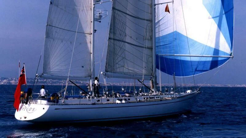 a sailboat on the water aboard ABEON Yacht for Charter