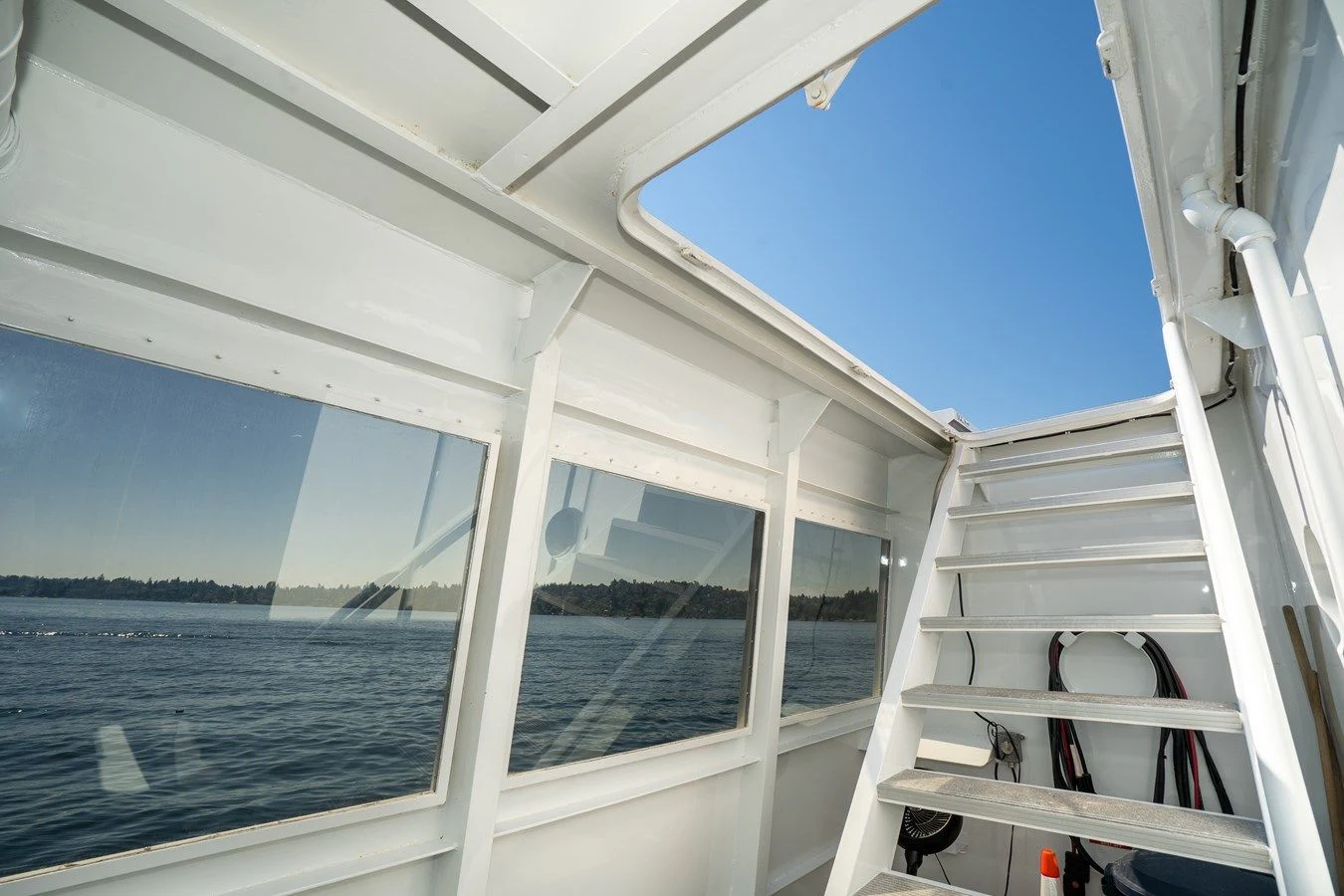 a boat on the water aboard DRAGONFLY Yacht for Sale