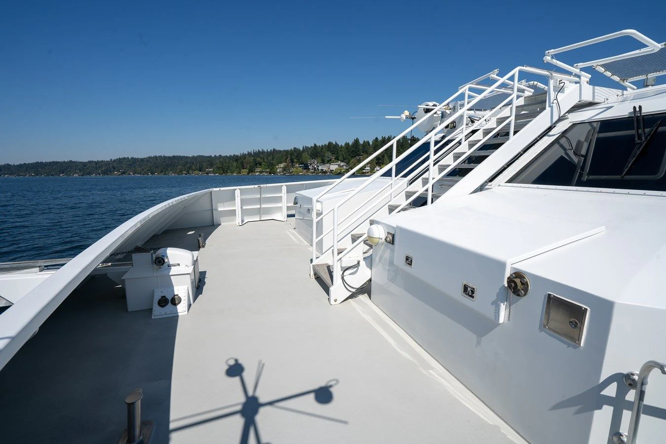 a boat on the water aboard DRAGONFLY Yacht for Sale
