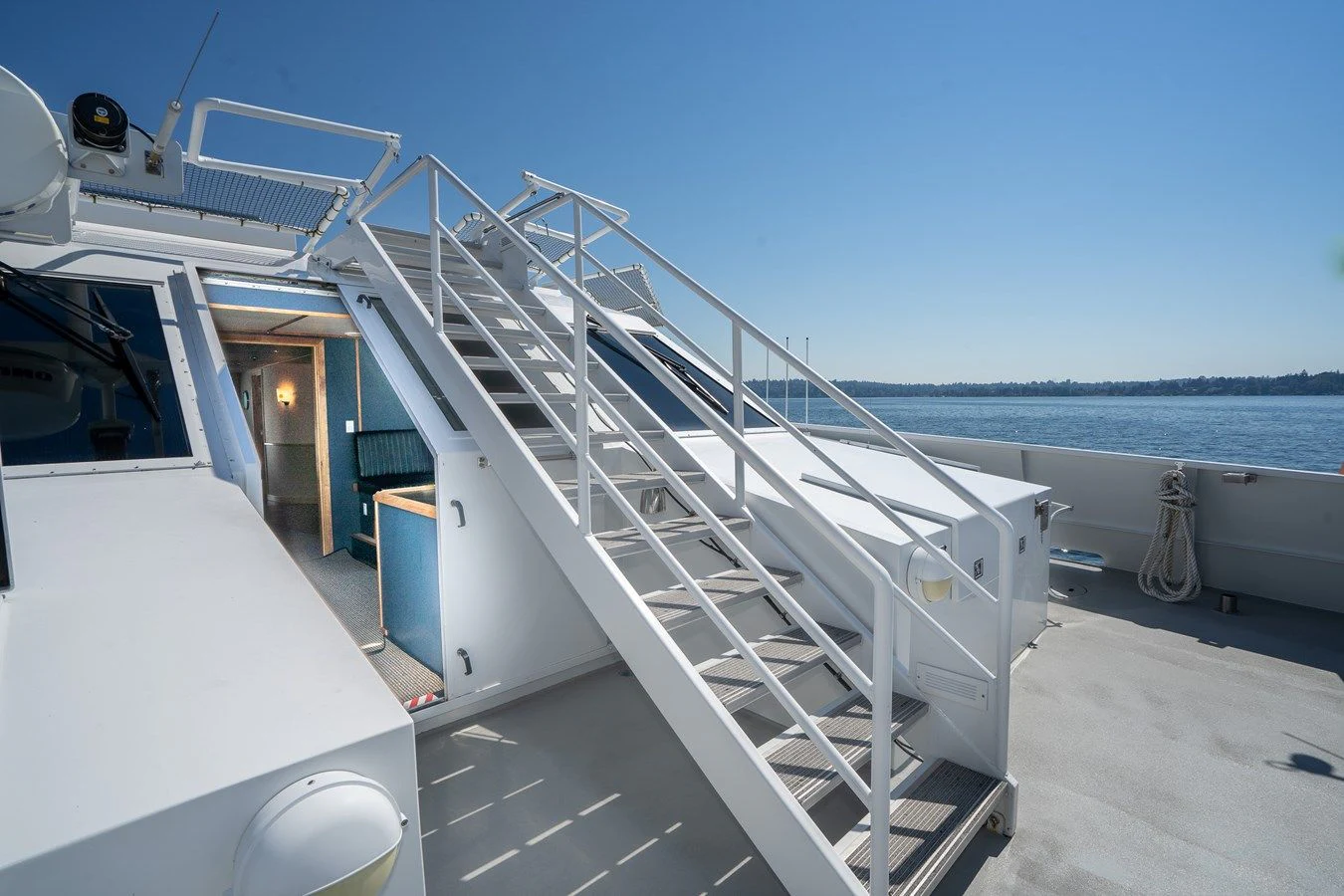 a boat on the water aboard DRAGONFLY Yacht for Sale