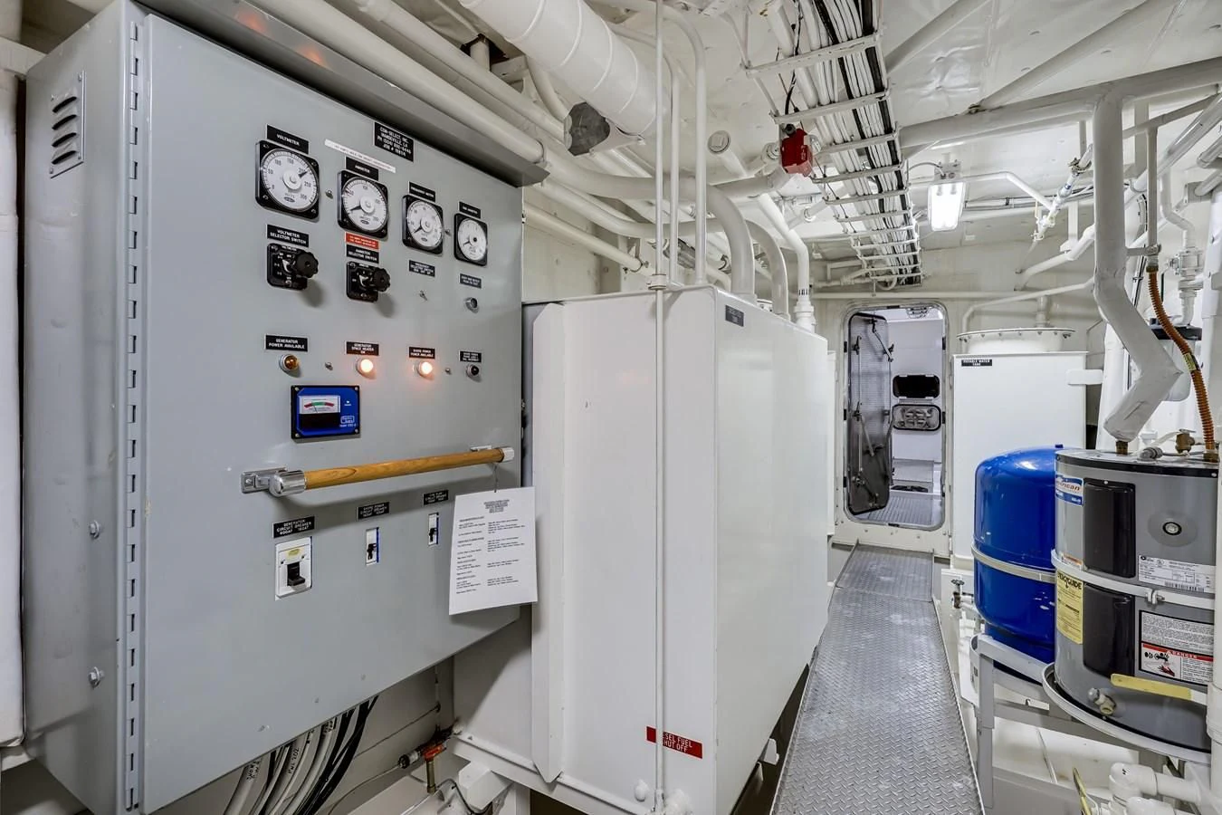 a room with white machines aboard DRAGONFLY Yacht for Sale