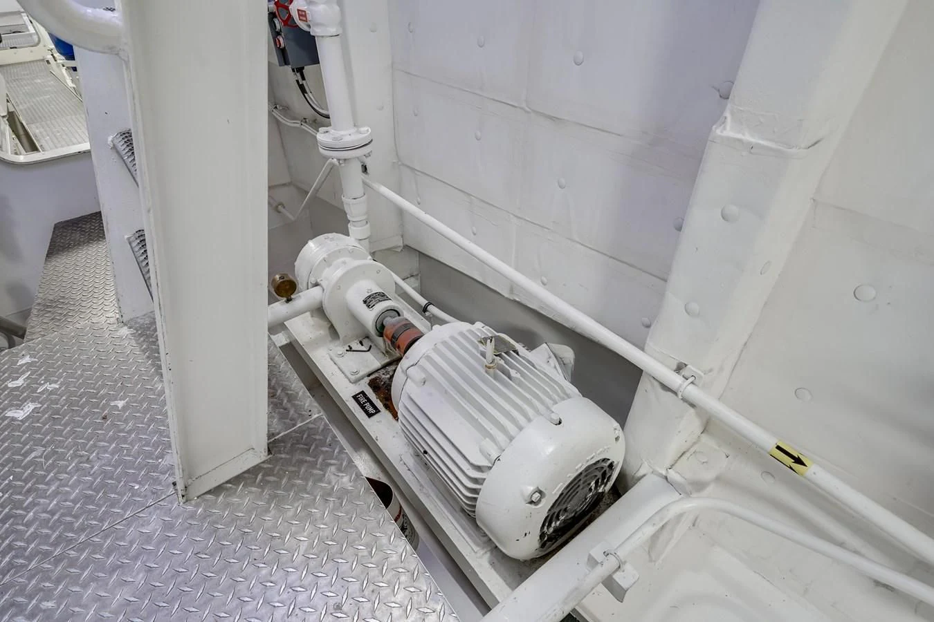 a white machine with a white cylinder aboard DRAGONFLY Yacht for Sale