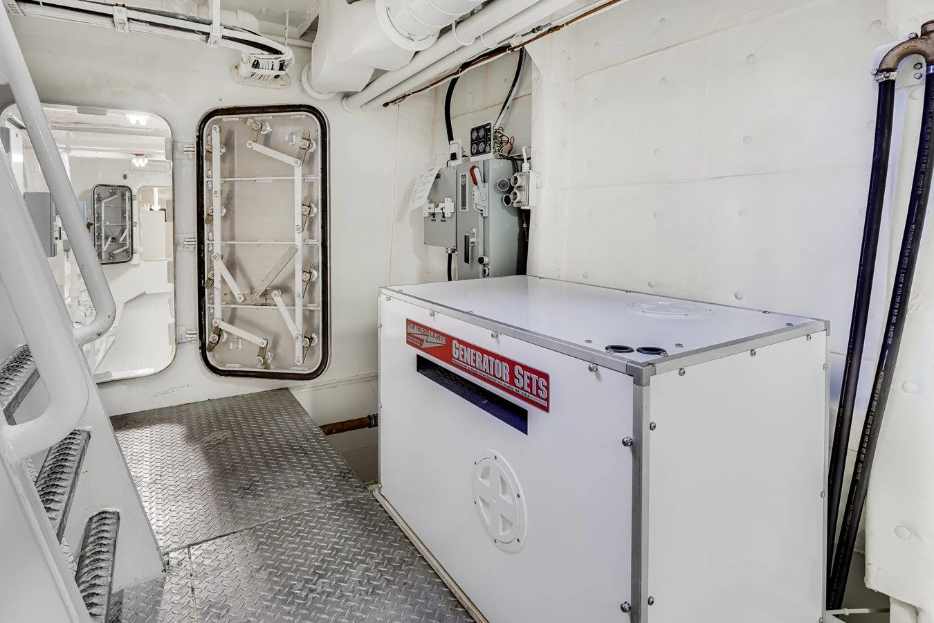 a machine in a room aboard DRAGONFLY Yacht for Sale