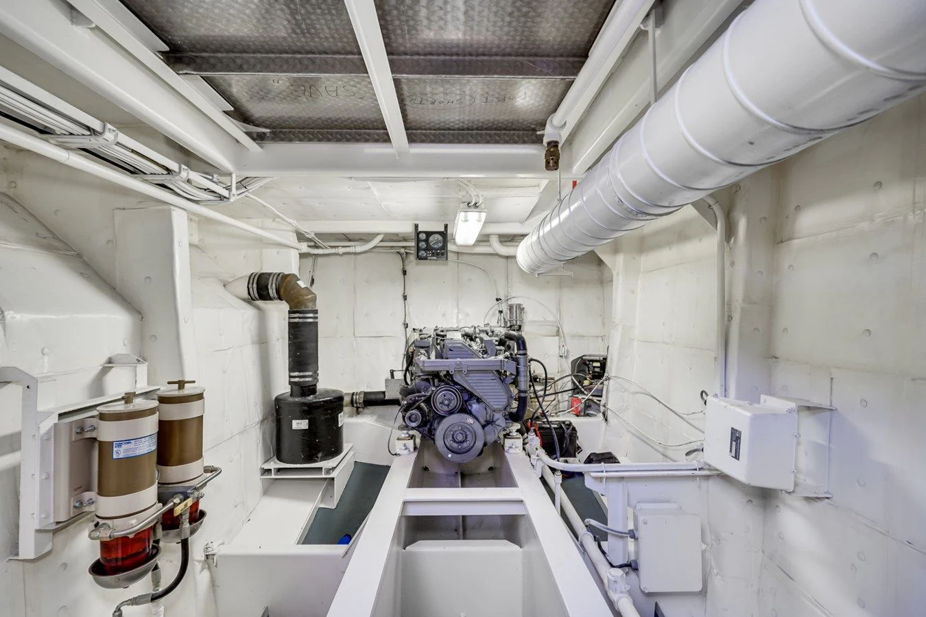 a room with machinery and equipment aboard DRAGONFLY Yacht for Sale