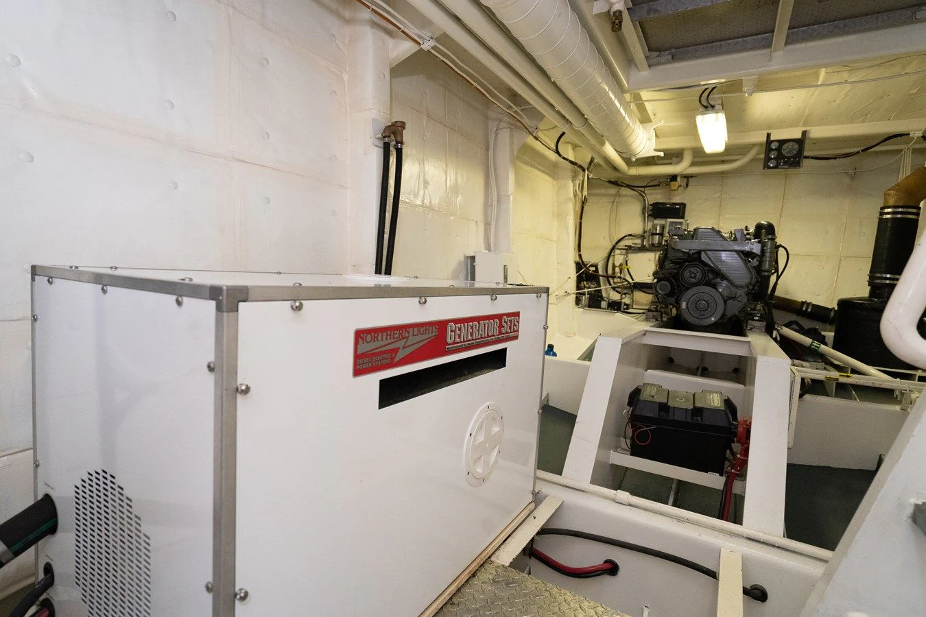 a machine in a room aboard DRAGONFLY Yacht for Sale