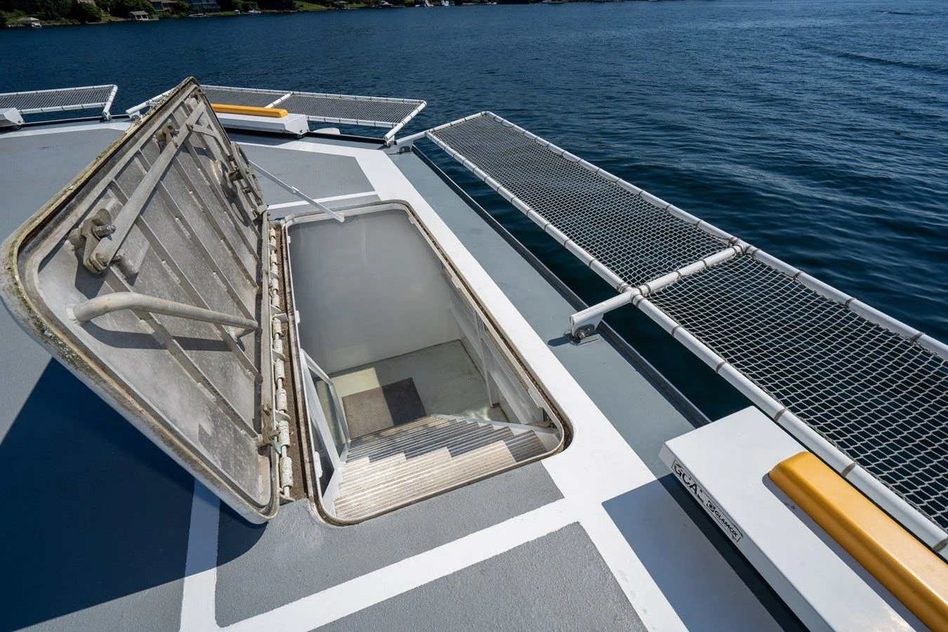 a boat on the water aboard DRAGONFLY Yacht for Sale