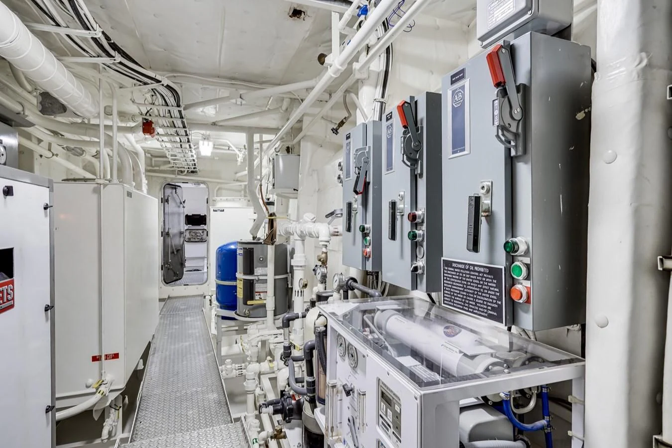 a room with several machines aboard DRAGONFLY Yacht for Sale