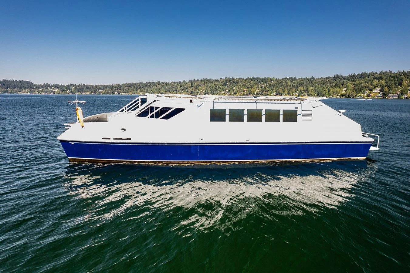 a boat on the water aboard DRAGONFLY Yacht for Sale