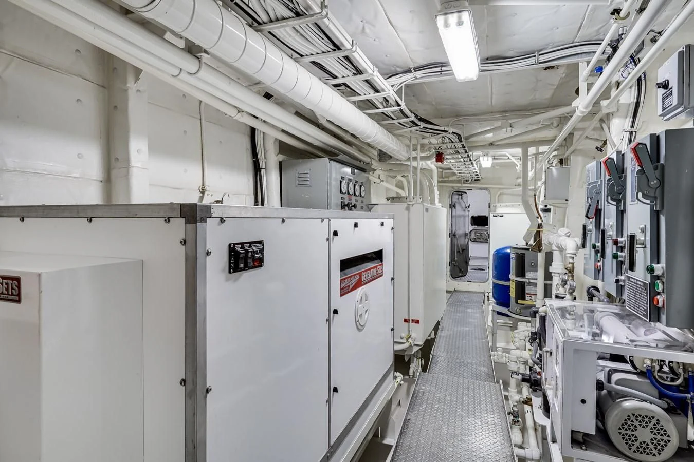 a room with several machines aboard DRAGONFLY Yacht for Sale