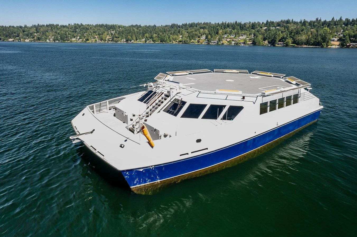 a boat on the water aboard DRAGONFLY Yacht for Sale