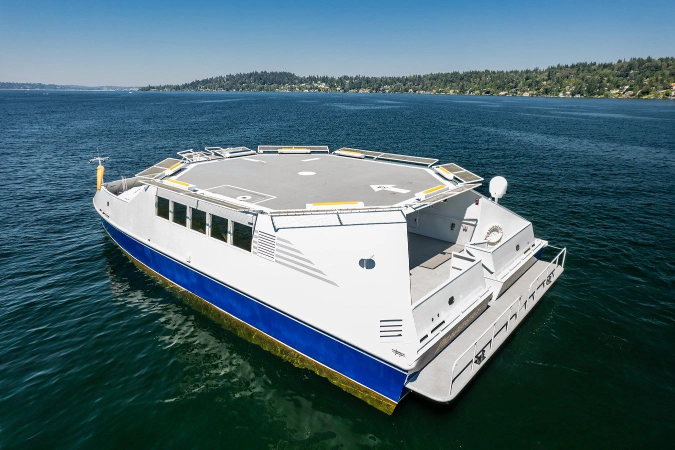 a boat on the water aboard DRAGONFLY Yacht for Sale