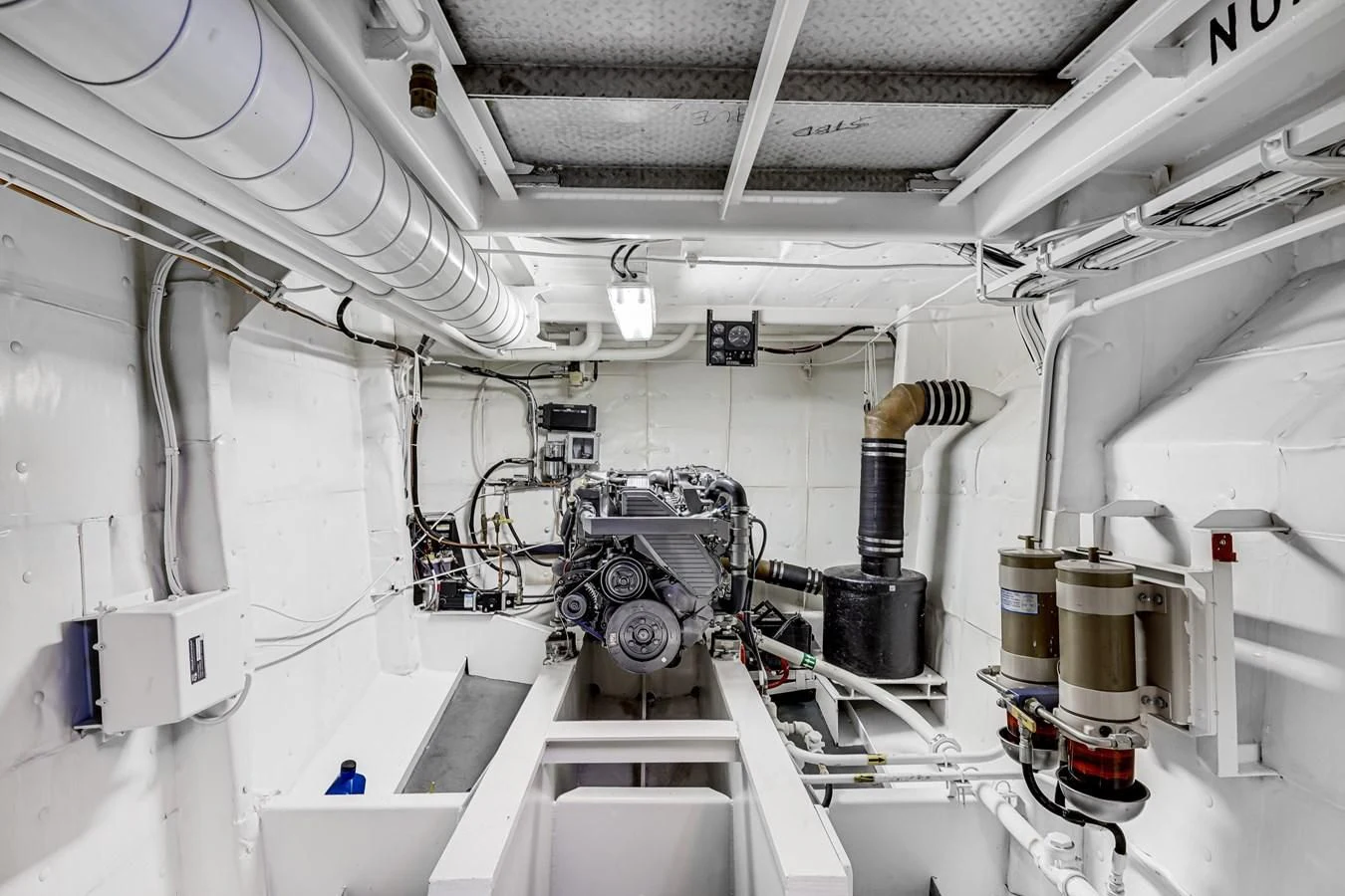 a room with machinery aboard DRAGONFLY Yacht for Sale
