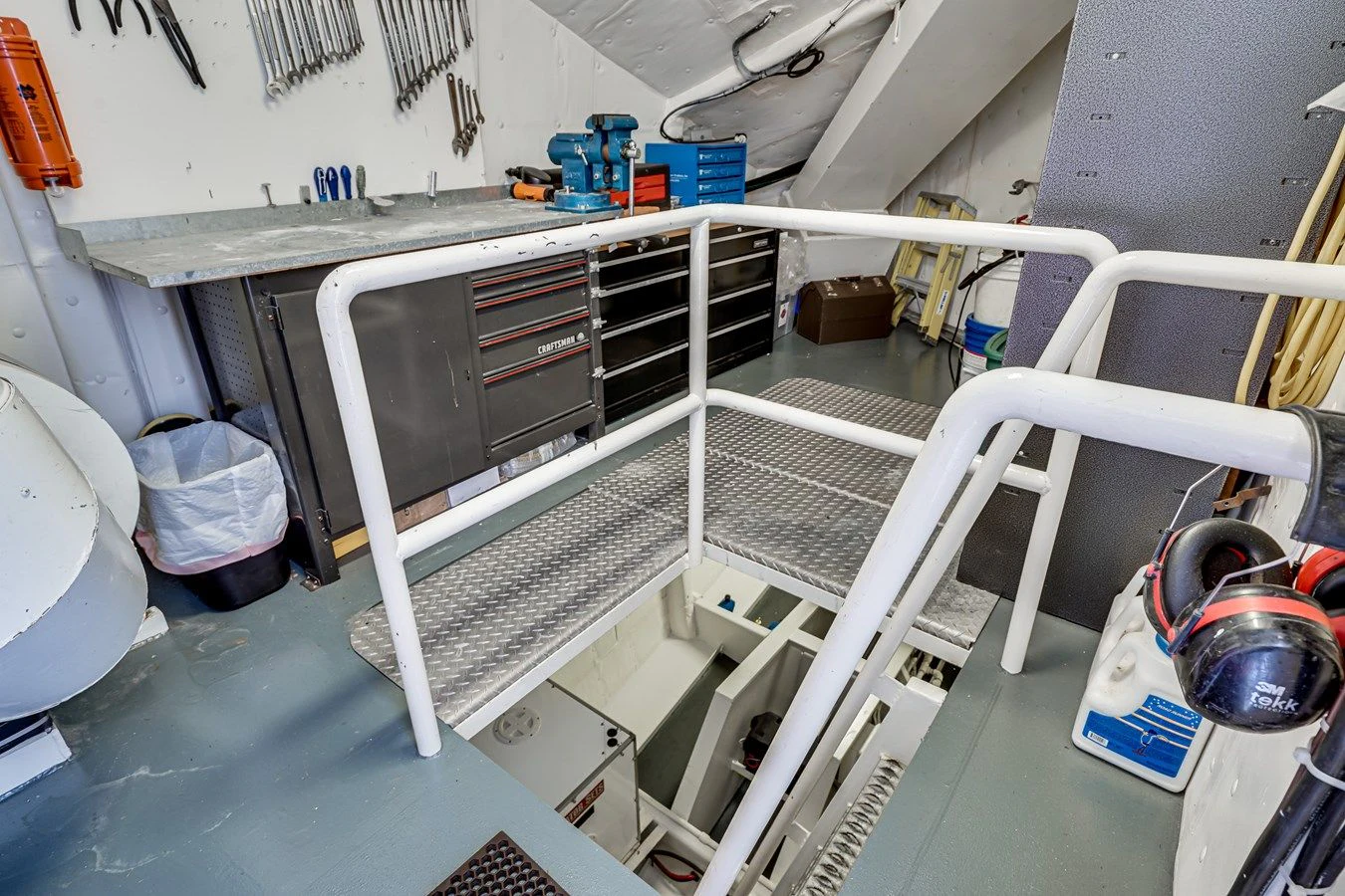 a large metal oven in a room aboard DRAGONFLY Yacht for Sale