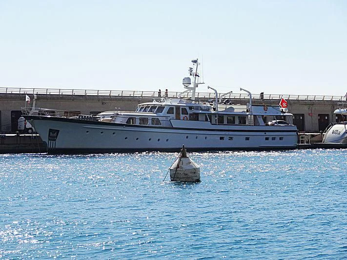 a boat on the water aboard LELOU Yacht for Sale