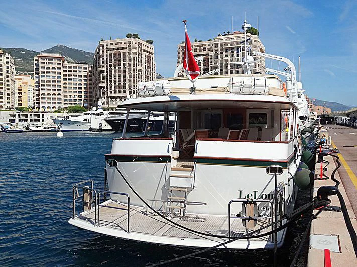 a boat on the water aboard LELOU Yacht for Sale