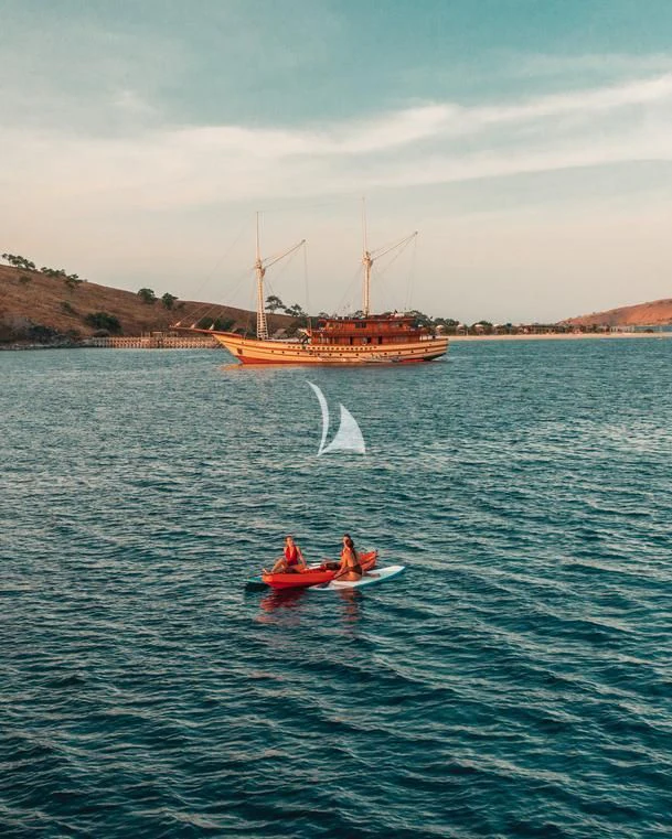a group of boats in the water aboard THE MAJ OCEANIC Yacht for Charter