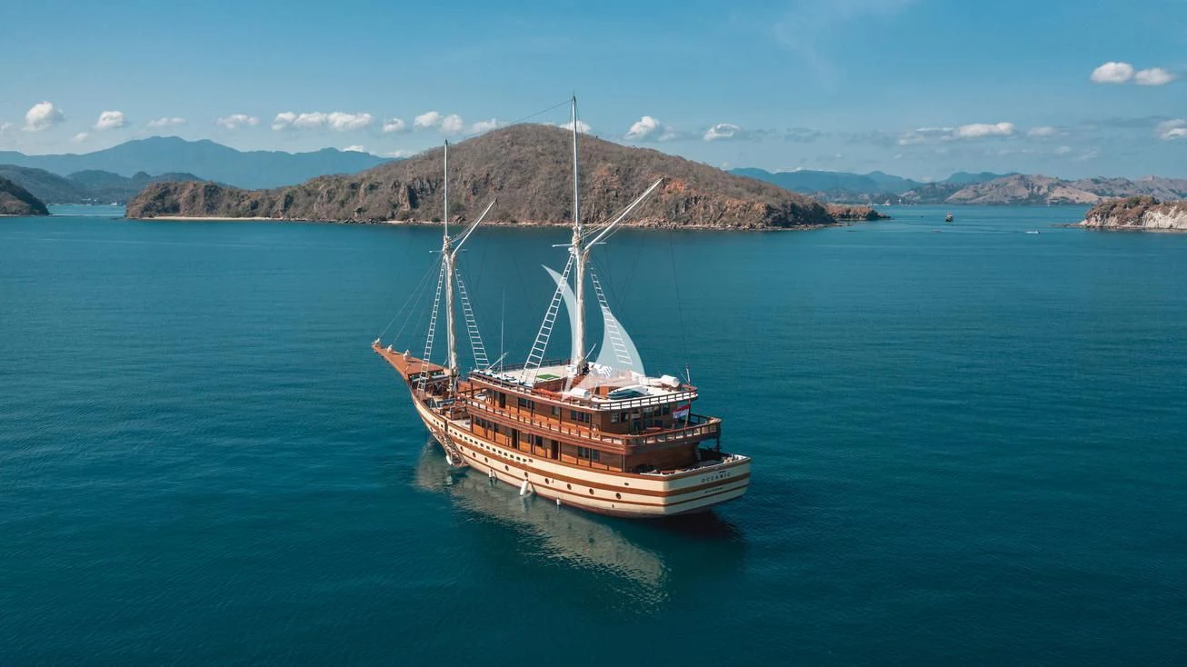 a boat on the water aboard THE MAJ OCEANIC Yacht for Charter