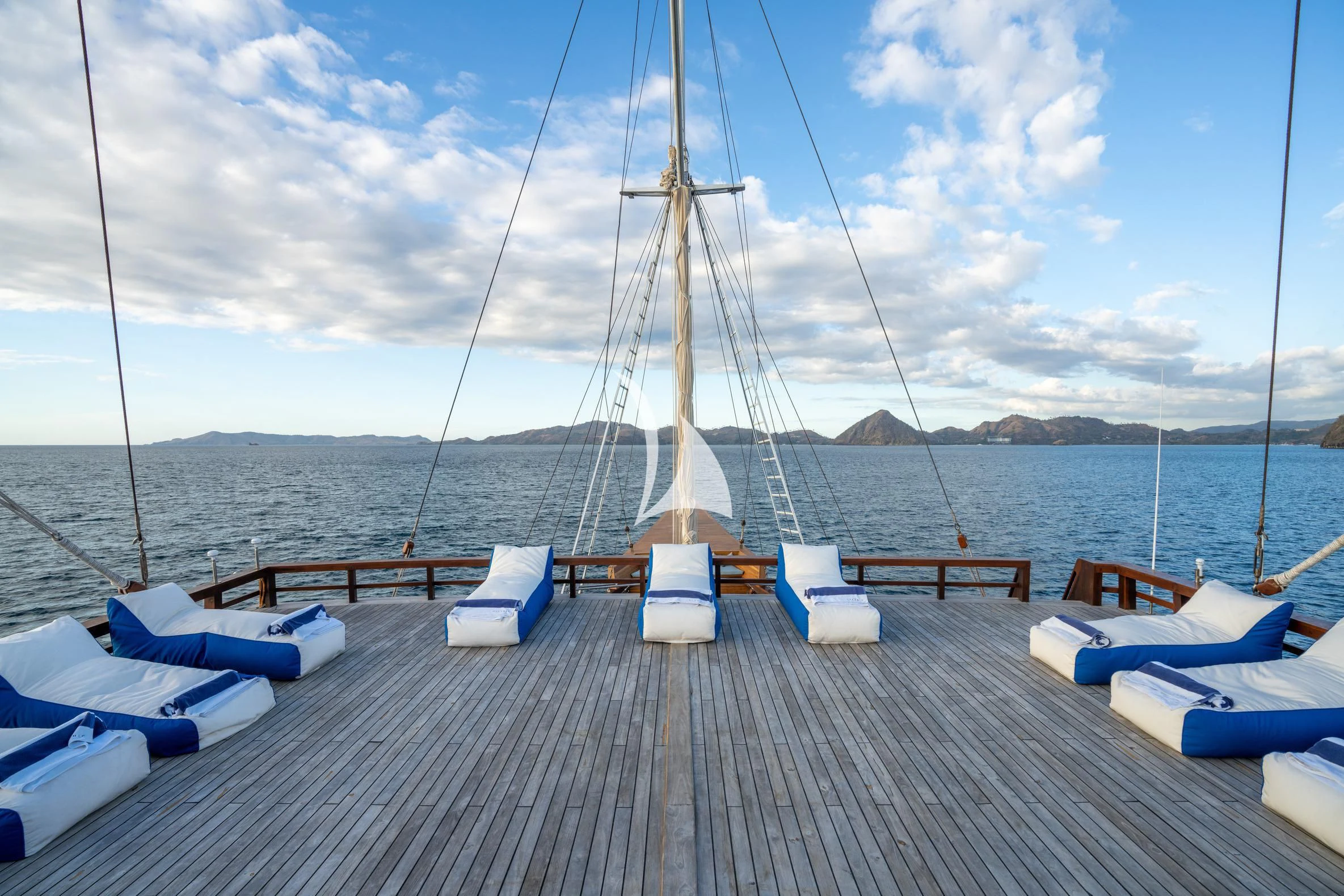 a boat on the water aboard THE MAJ OCEANIC Yacht for Charter
