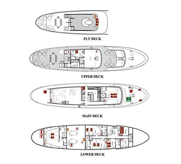 diagram aboard VIKA Yacht for Sale