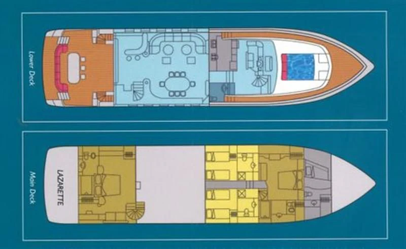 diagram aboard LADY GERTS Yacht for Sale