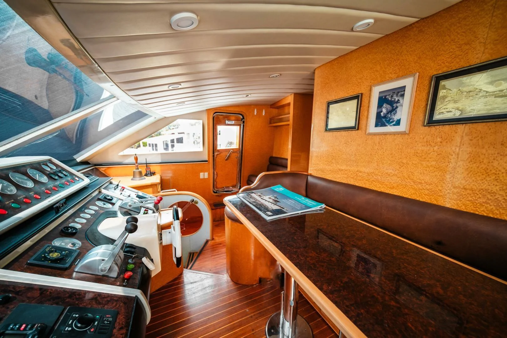 a room with a desk and a machine aboard LADY GERTS Yacht for Sale