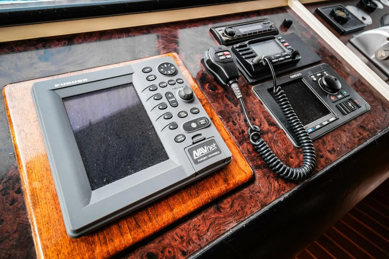 a handheld gaming device aboard LADY GERTS Yacht for Sale