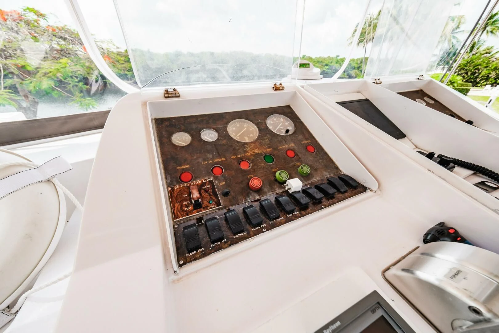a white electronic device aboard LADY GERTS Yacht for Sale