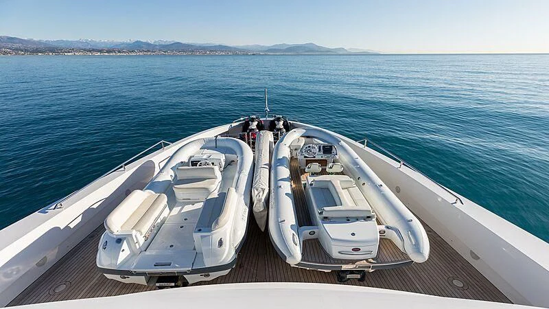 a boat on the water aboard MEDIALLY Yacht for Sale