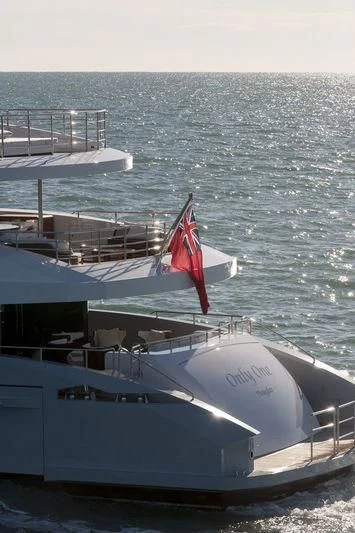 a boat on the water aboard MEDIALLY Yacht for Sale