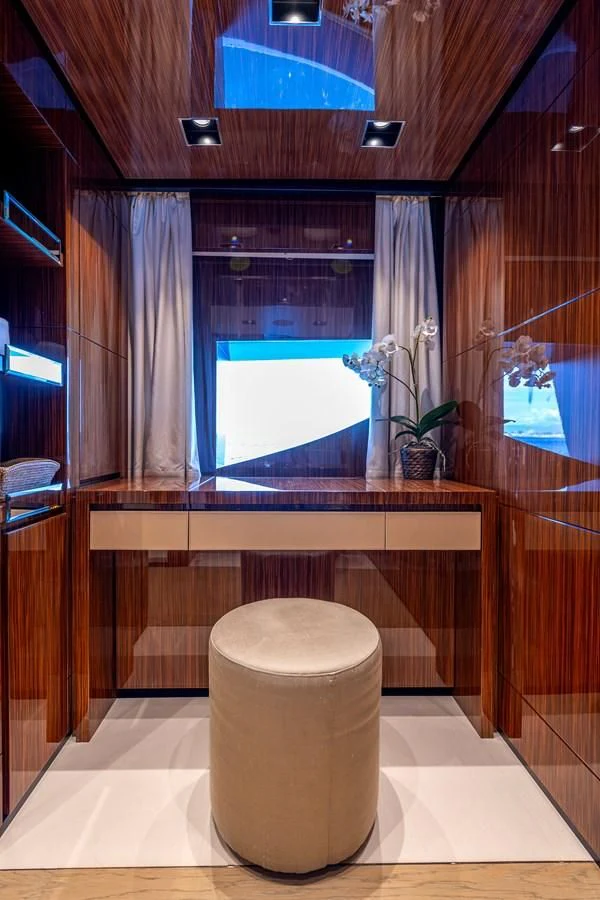 a bathroom with a toilet aboard MEDIALLY Yacht for Sale