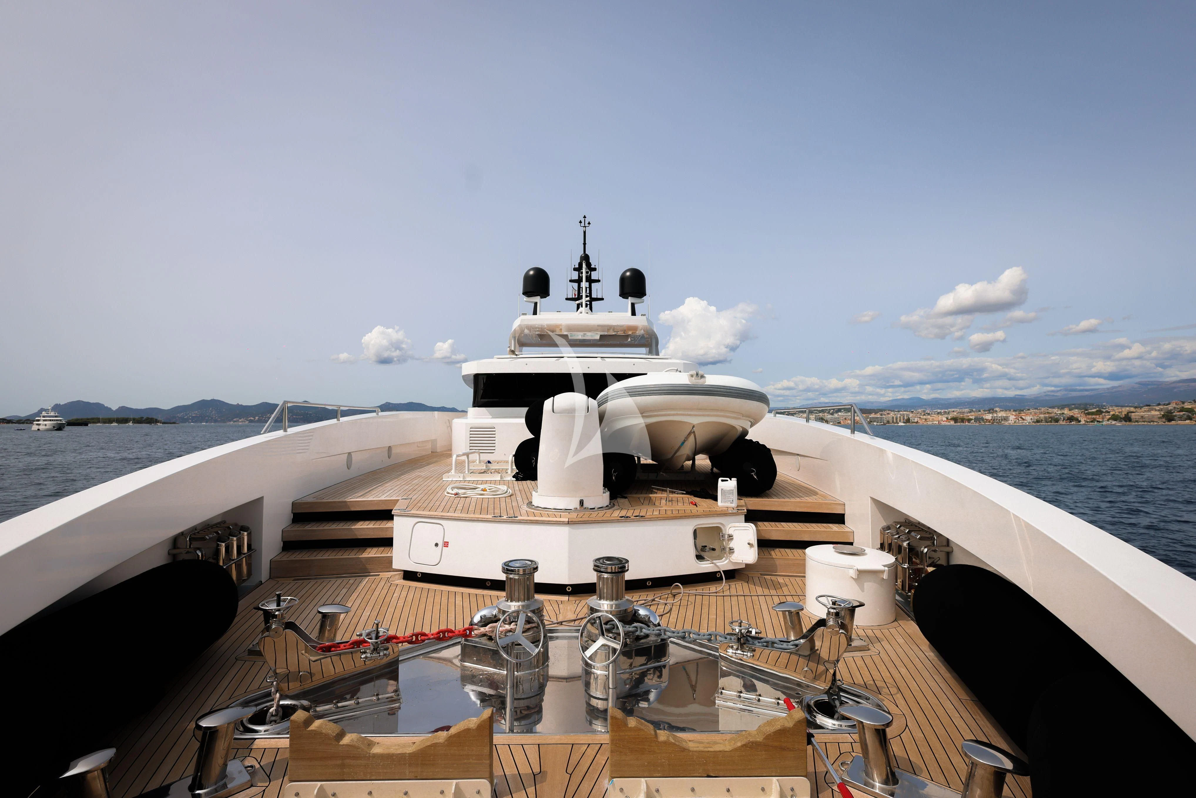 a ship on a deck aboard MEDIALLY Yacht for Sale