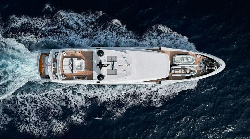 a space ship in space aboard MEDIALLY Yacht for Sale