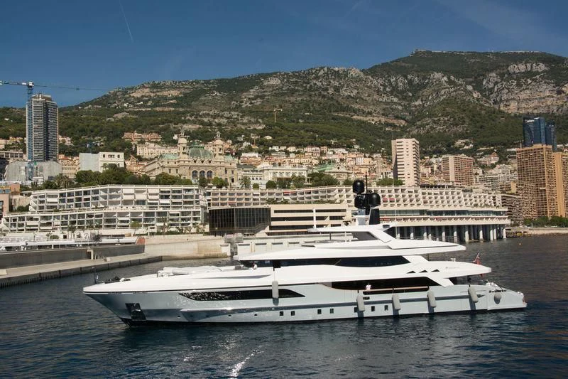 a boat on the water aboard MEDIALLY Yacht for Sale