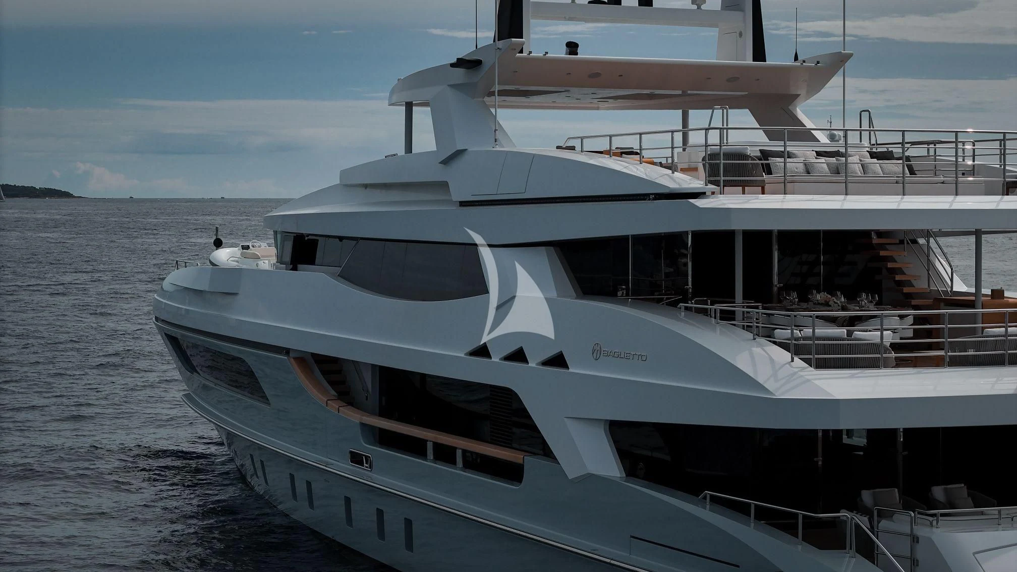 a boat on the water aboard MEDIALLY Yacht for Sale