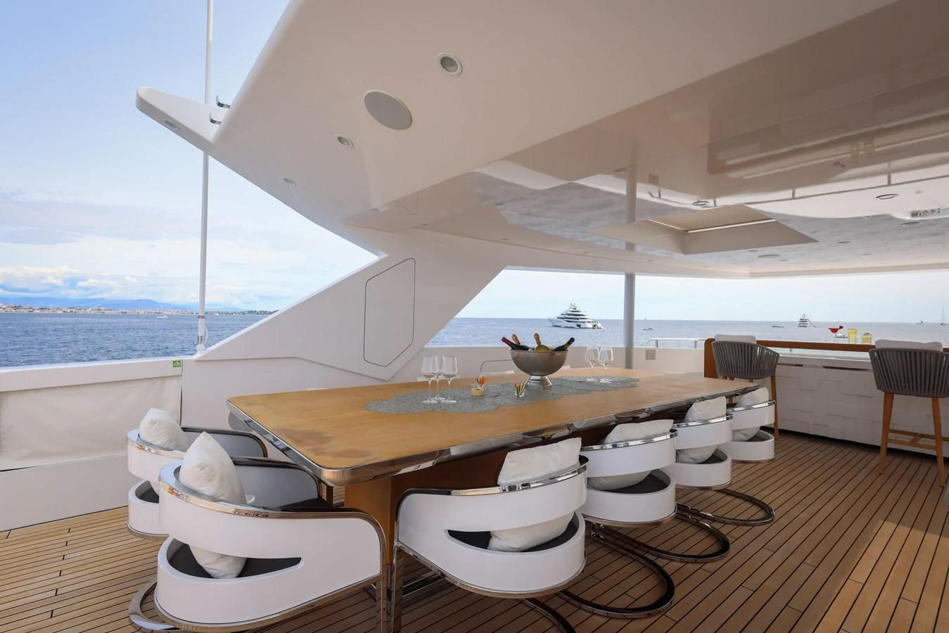 a boat on the water aboard MEDIALLY Yacht for Sale