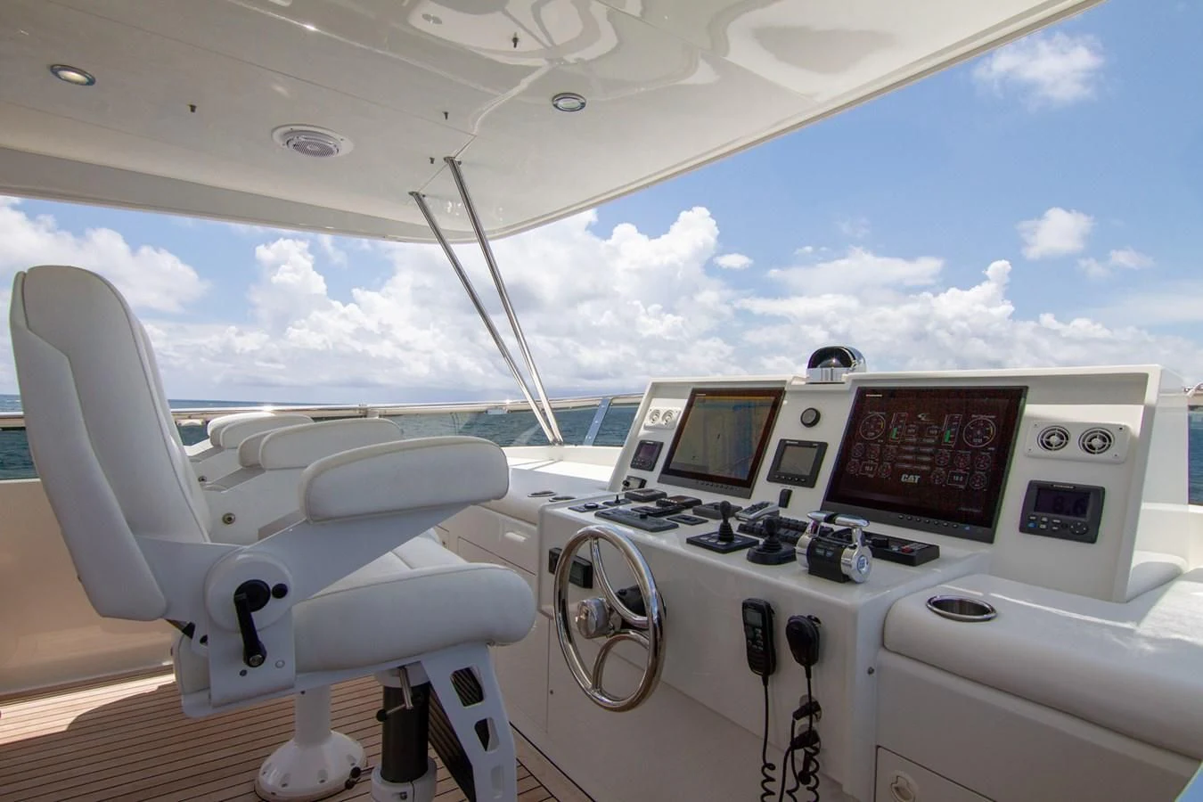 inside of a plane aboard BRAVO Yacht for Sale