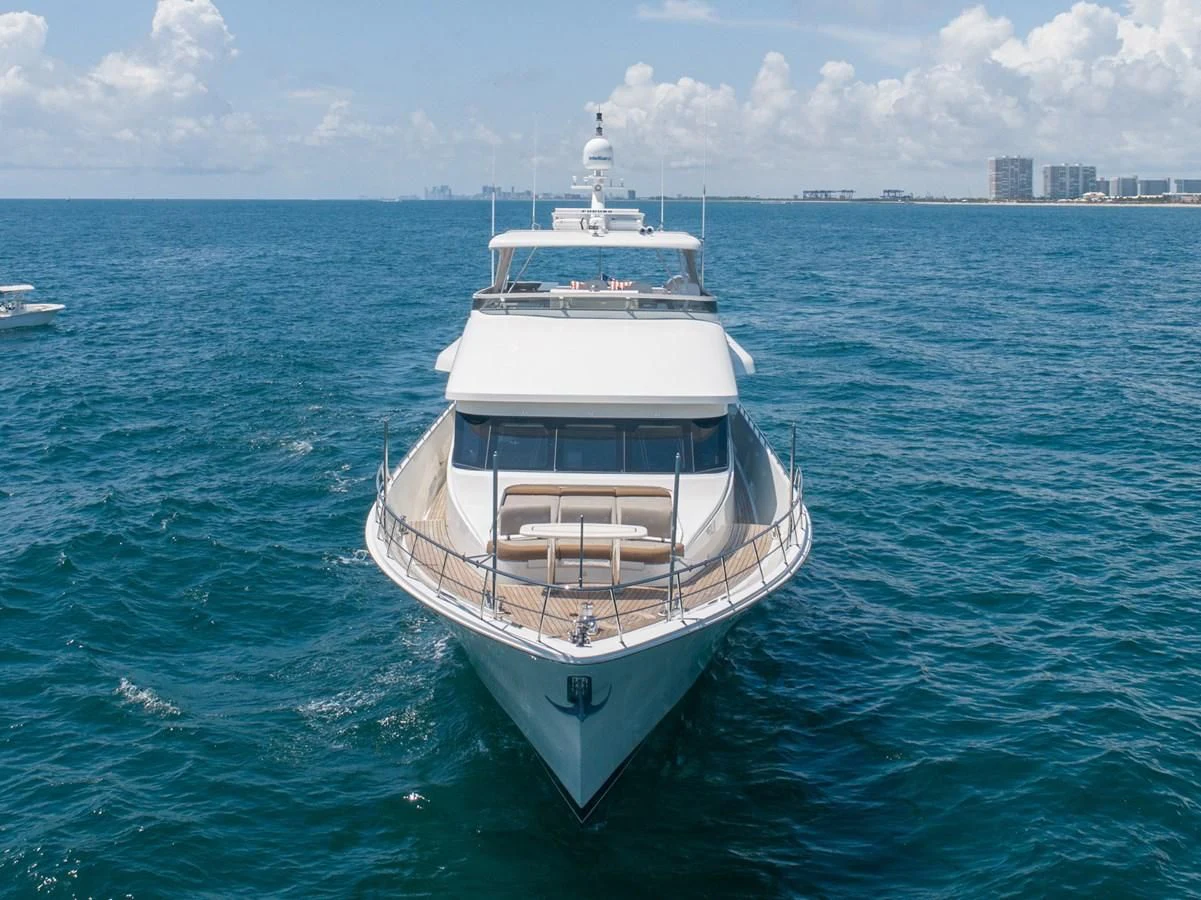 a boat in the water aboard BRAVO Yacht for Sale