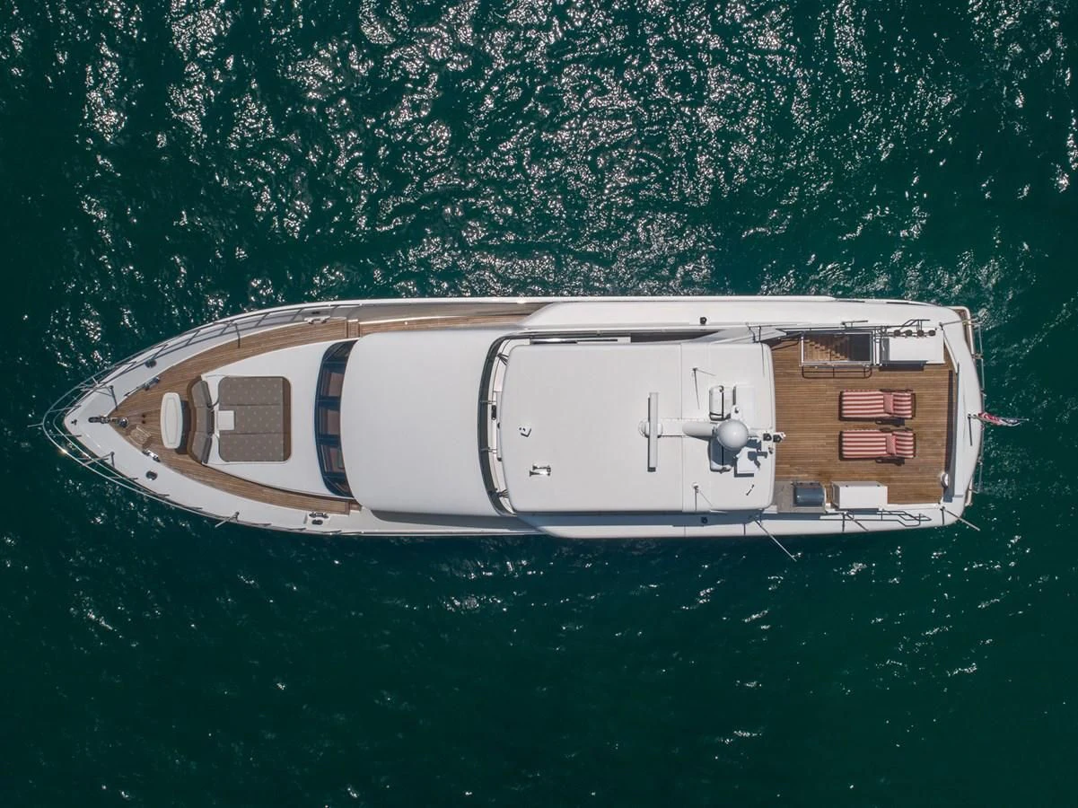 a boat in the water aboard BRAVO Yacht for Sale