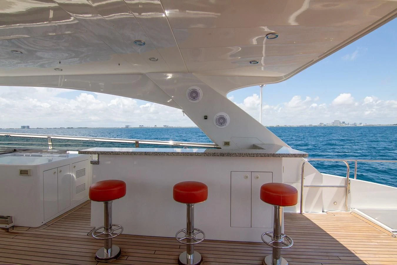 a boat on the water aboard BRAVO Yacht for Sale